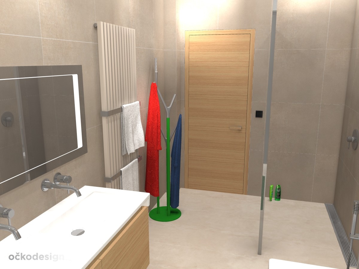 Minimalistická koupelna, Koupelna pro děti, Inspirace koupelna, 3D návrhy Molek